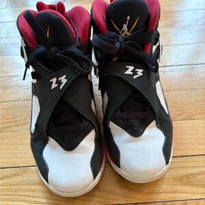Kids Black and White Basketball Shoes
